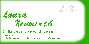 laura neuwirth business card